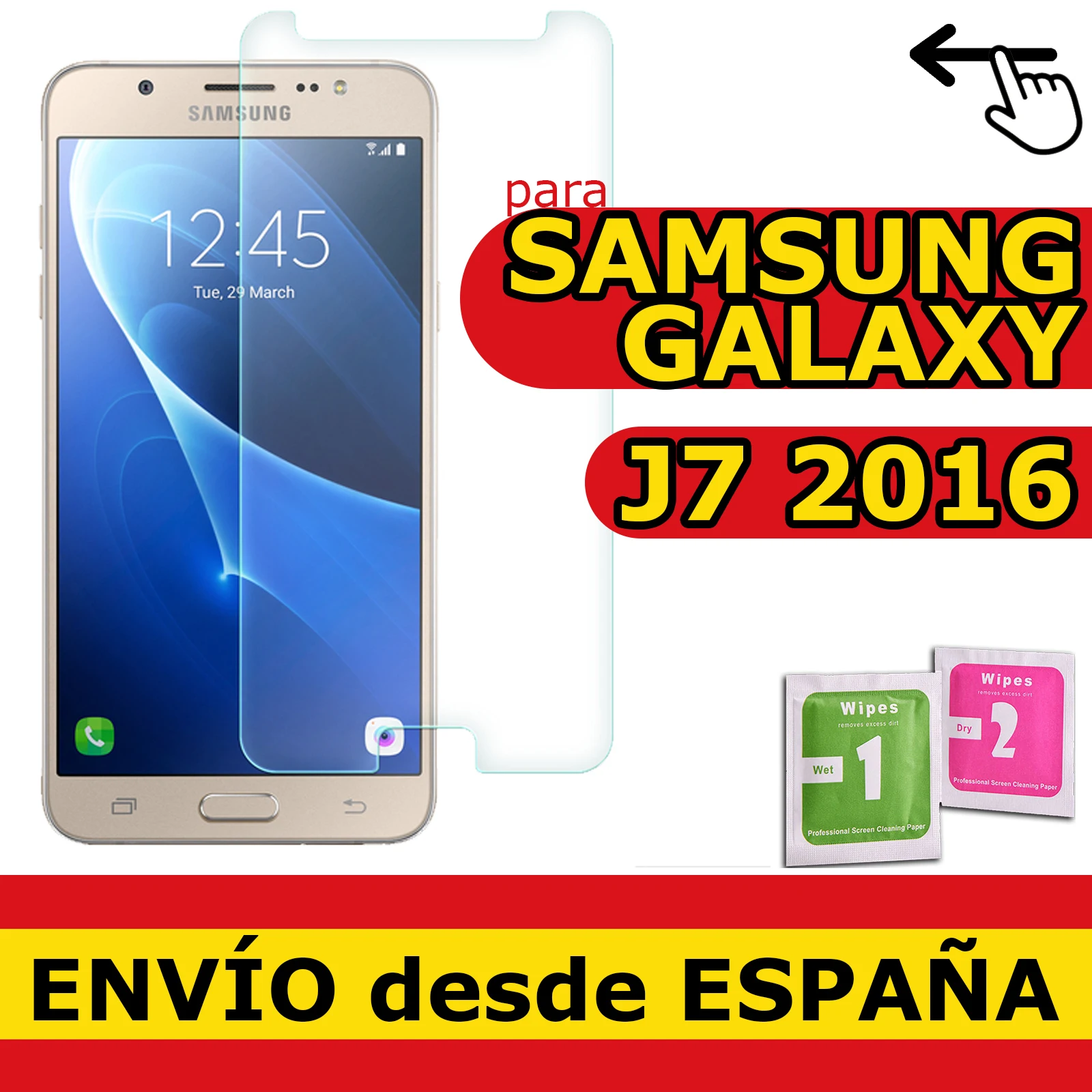 Pellicola Vetro Temperato Per Samsung Galaxy J7 2016 Protezione Qualità Premium 9H 0.33Mm