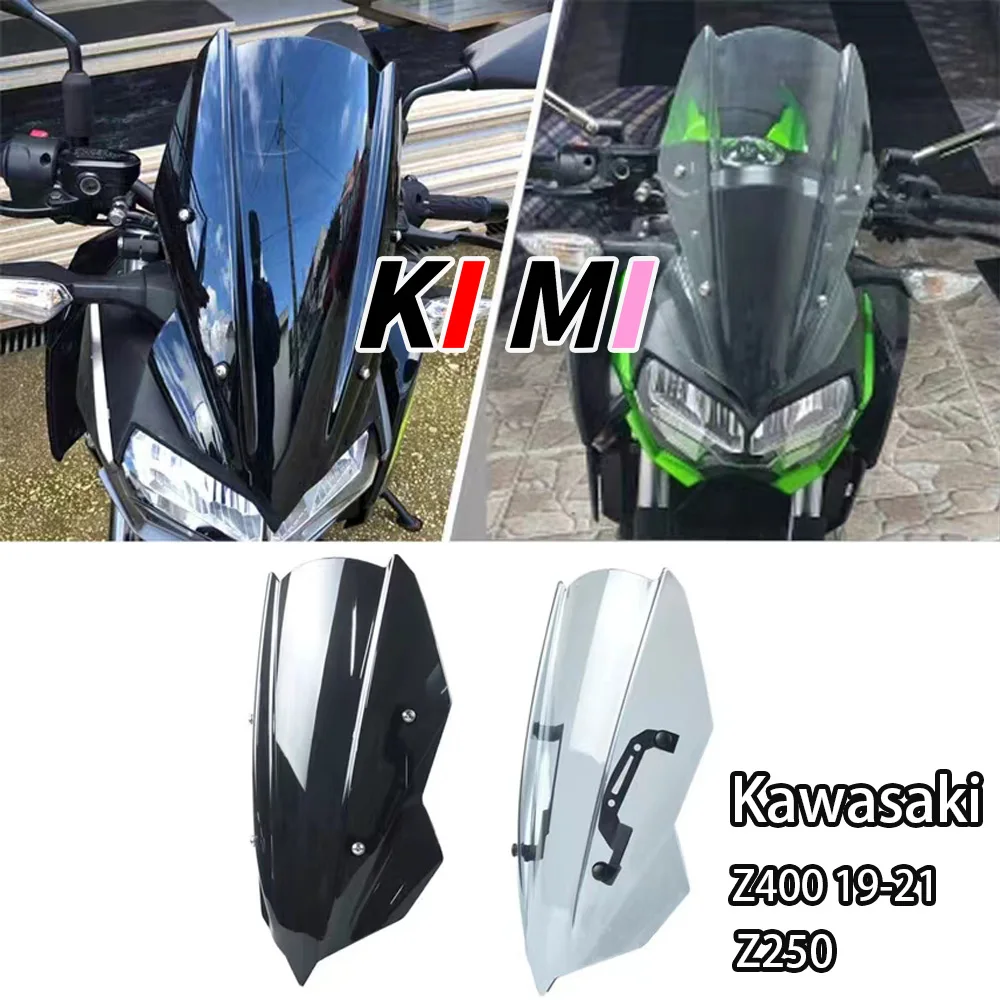 

For Kawasaki Z400 19-21 Z250 modified front windshield windshield shroud windshield