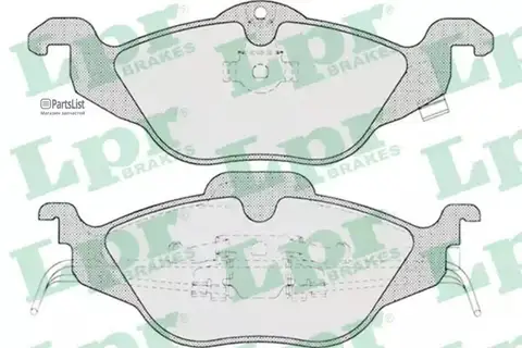 LPR 05P698 | Колодки тормозные OPEL ASTRA G 12141617D передние
