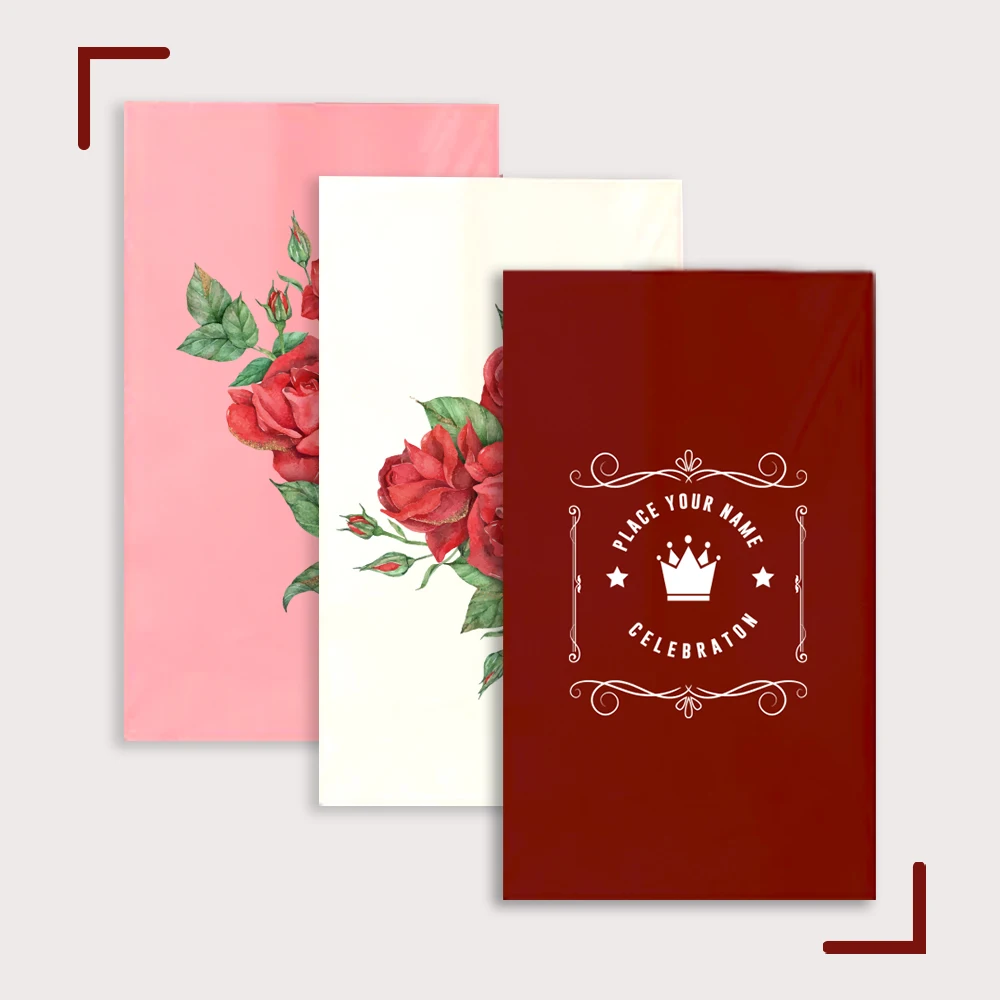

Custom Cocktail White Napkins with Full Color Logo Art Printed, Beverage or Luncheon, Party Favors