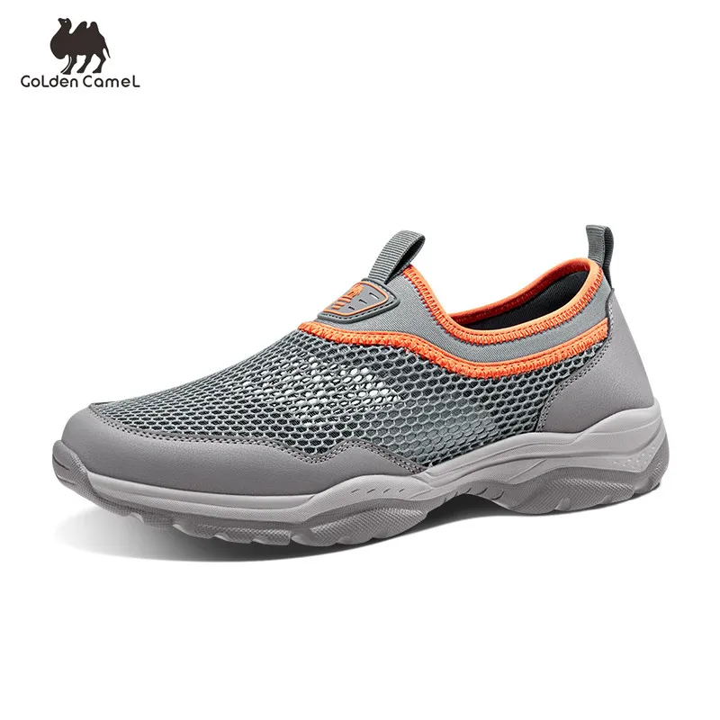 

Goldencamel Mesh Men Shoes Slip-on Breathable Casual Walking Shoes for Men Sneaker 2022 Summer Comfortable Outdoors Sports Shoes