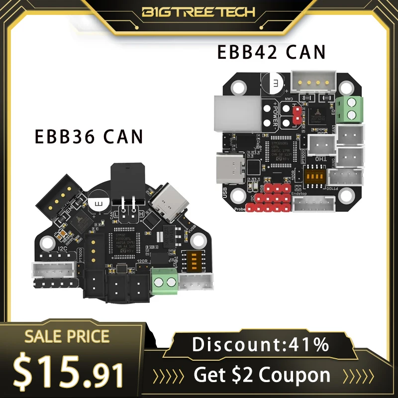 BTT EBB36/EBB42 CAN Adapter Board Support Canbus And Usb PT100 VS Fly-SHT Board For Raspberry Pi Blv Ender 3 3D Printer