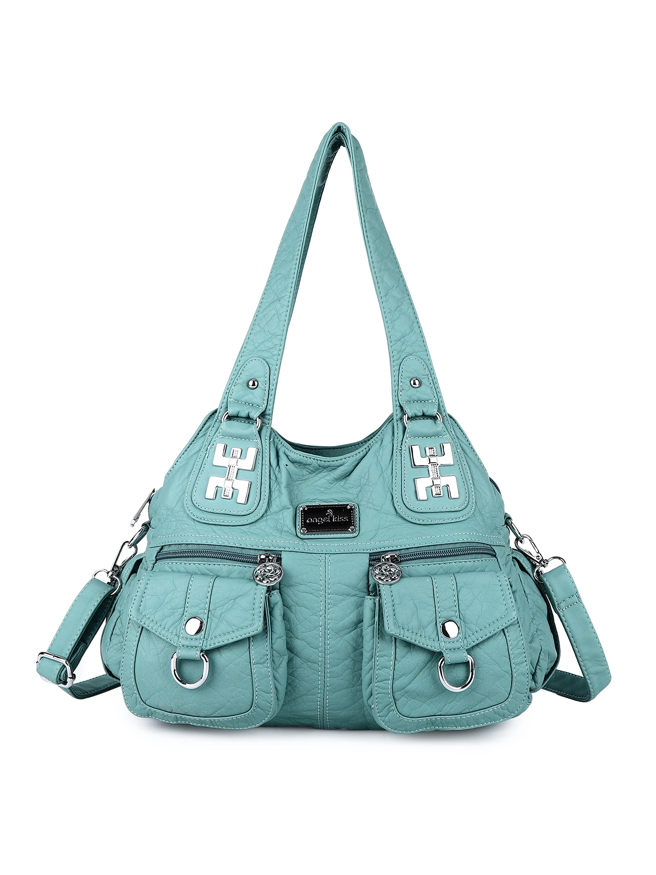 

Angelkiss Brand PU Washed Handbags Women Shoulder Bags Hobos Handbag For Woman Crossbody High Quality Mochila Bolsa Feminina