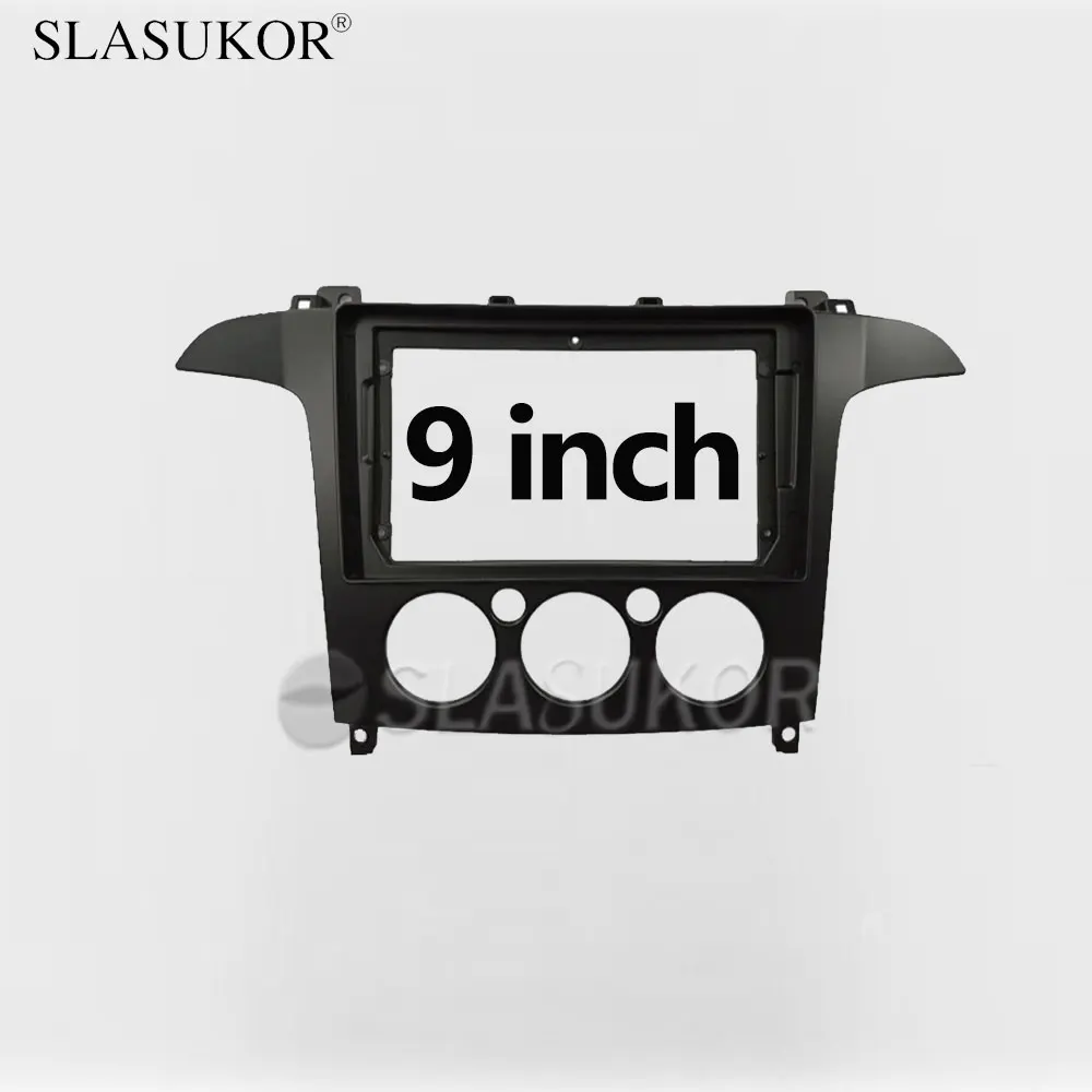 9 INCH Audio Fitting For Ford S-MAX 2006 2007 2008 - 2015 Car Radio Dashboard GPS stereo panel for mounting 2 Din CD DVD frame |