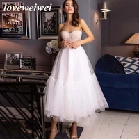 loveweiwei sweetheart neck evening dresses pink net prom gown sleeveless simple wedding party gown custom size night dresses