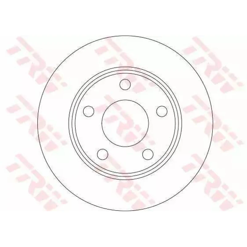 Диск тормозной задний TRW DF4126 Задние тормозные диски Расходники |