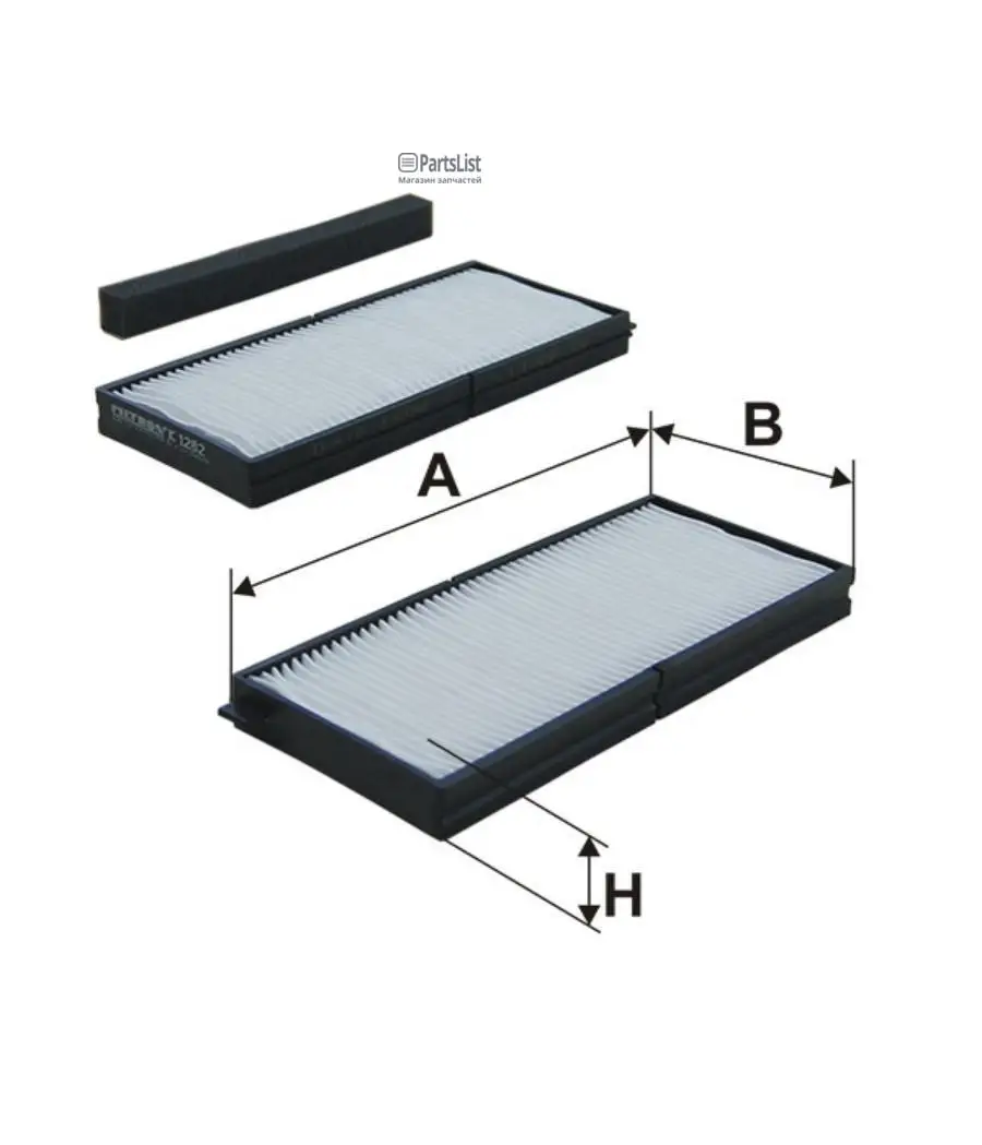K12822X фильтр воздух во внутренном пространстве | Filtron