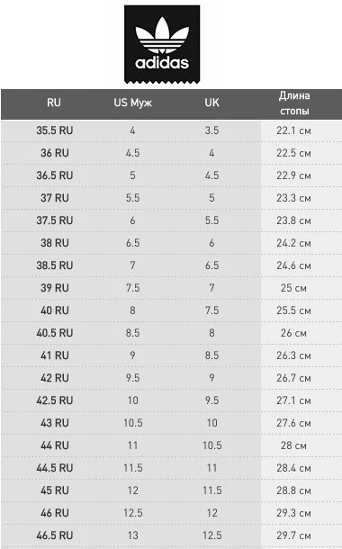 Shoes Adidas Misure In Cm Tabella Misure Misure Di Scarpe In Cm