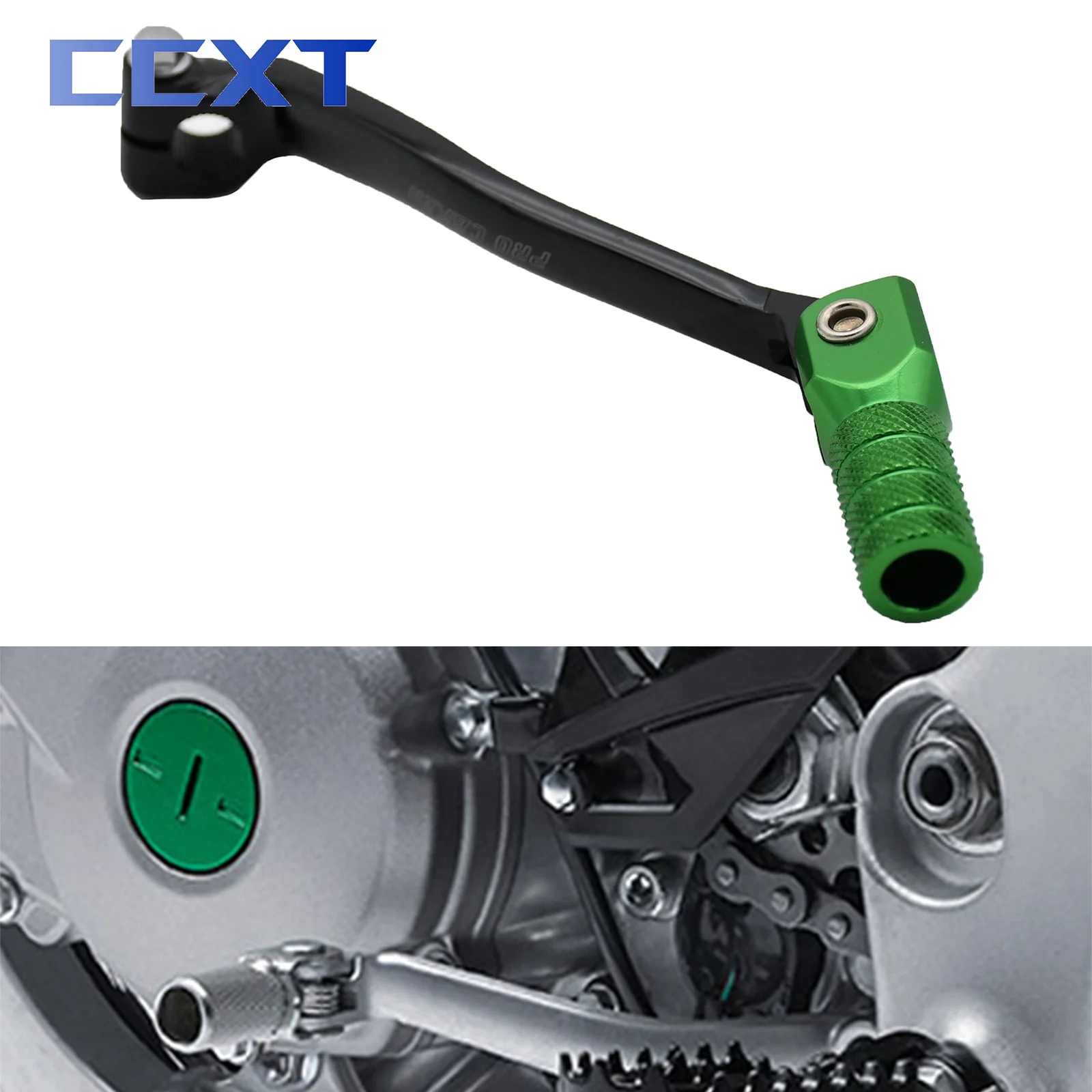 

CNC Aluminum Folding Tip Gear Shifter Shift Lever For Kawasaki KX450F 2006-2008 KLX450R 2008-2012 KX 450F KLX 450R Universal