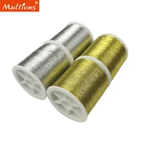 4pcs durable overlocking sewing machine threads gold silver polyester cross stitch strong threads for sewing supplies