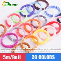 colorful 3d printing materials for 3d pens pla filament 1 75mm 20color refills modeling stereoscopic no pollution