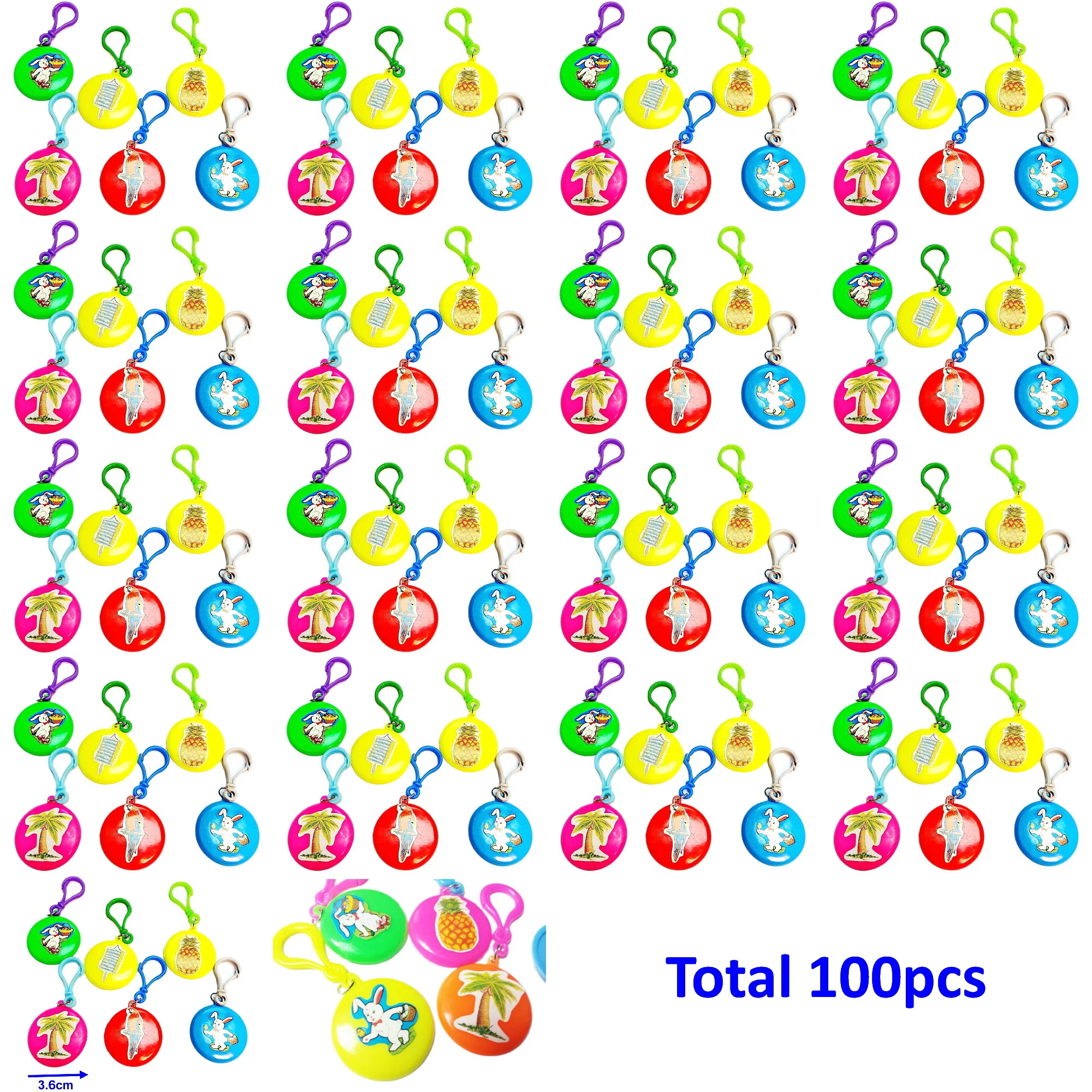 100 шт. оптовая продажа дешевые игрушки пластиковая наклейка с зажимом круглая