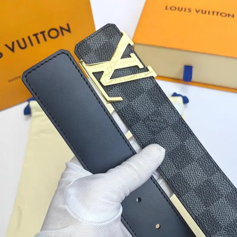 ln Стиль ремня LV один кусок литья аппаратных пряжка Оригинальный кожаный