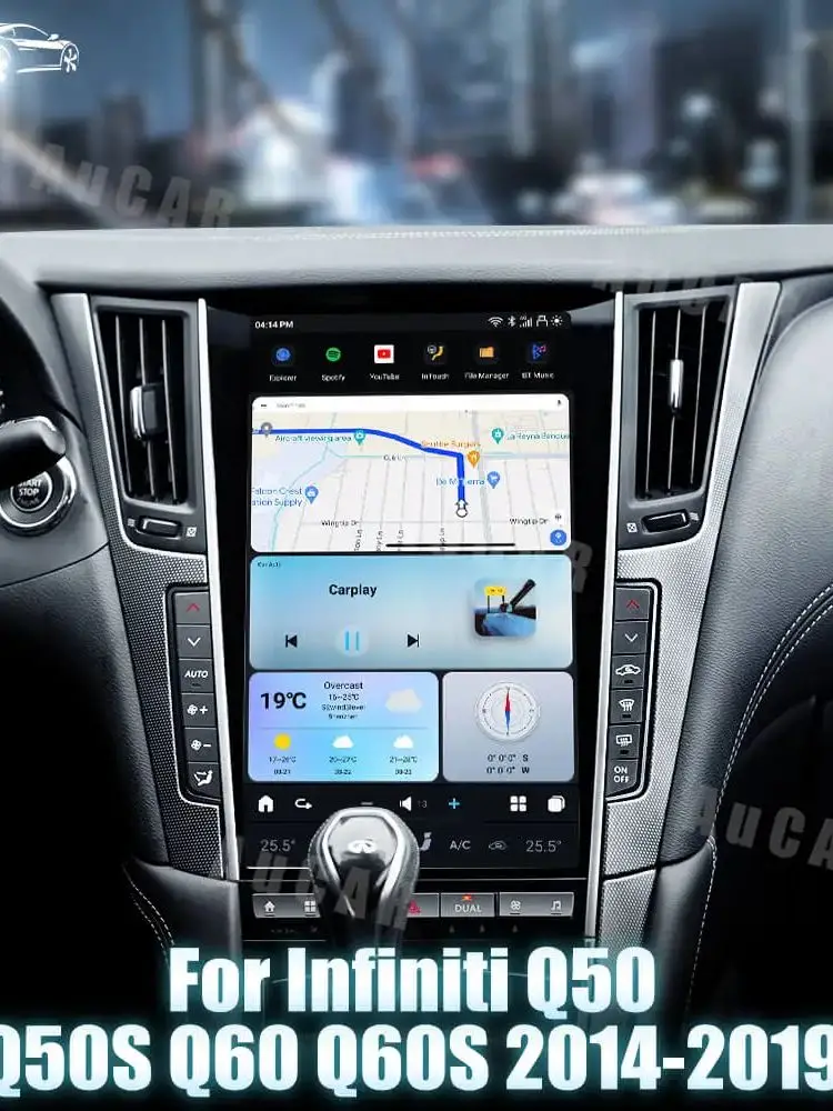 AuCar 13 6-дюймовый радиоприемник Tesla Android GPS-навигатор мультимедийный стереоплеер