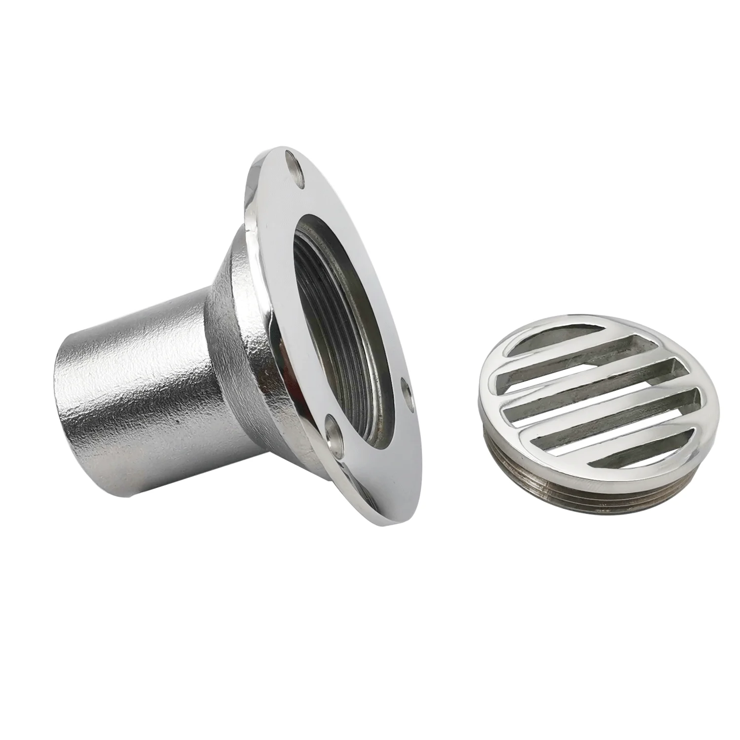 38mm (1.5 Inch ) Marine Grade Stainless Steel 316 Boat Floor Deck Drain for Boat Yacht Deck Drainage Hardware Rowing Accessories enlarge