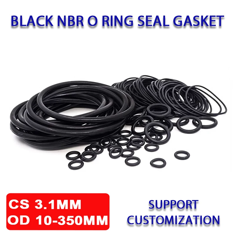Уплотнительное кольцо NBR уплотнительная прокладка CS 3 1 мм внешний диаметр 10-350 из