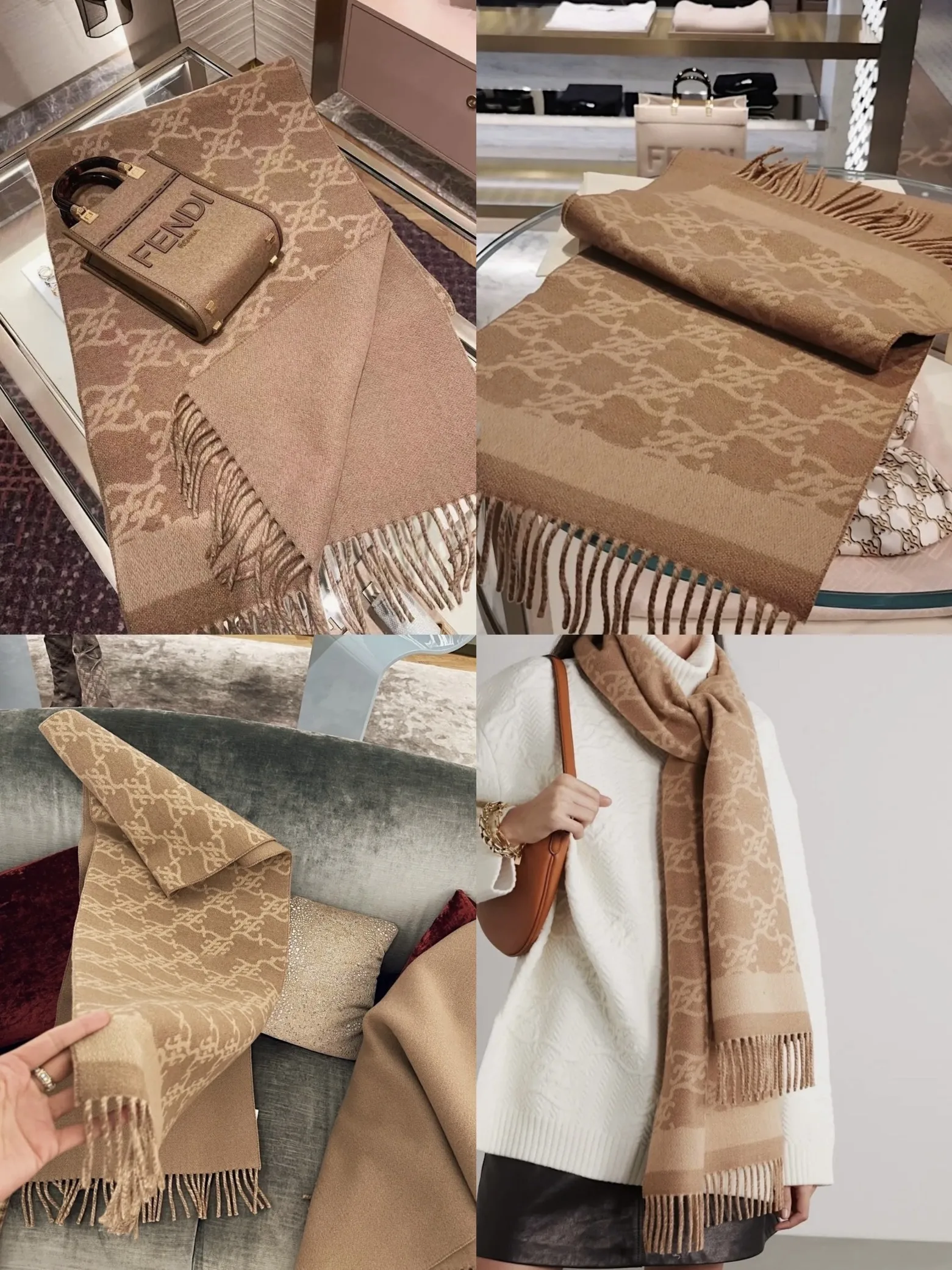Новый Осенний Шарф Fendi