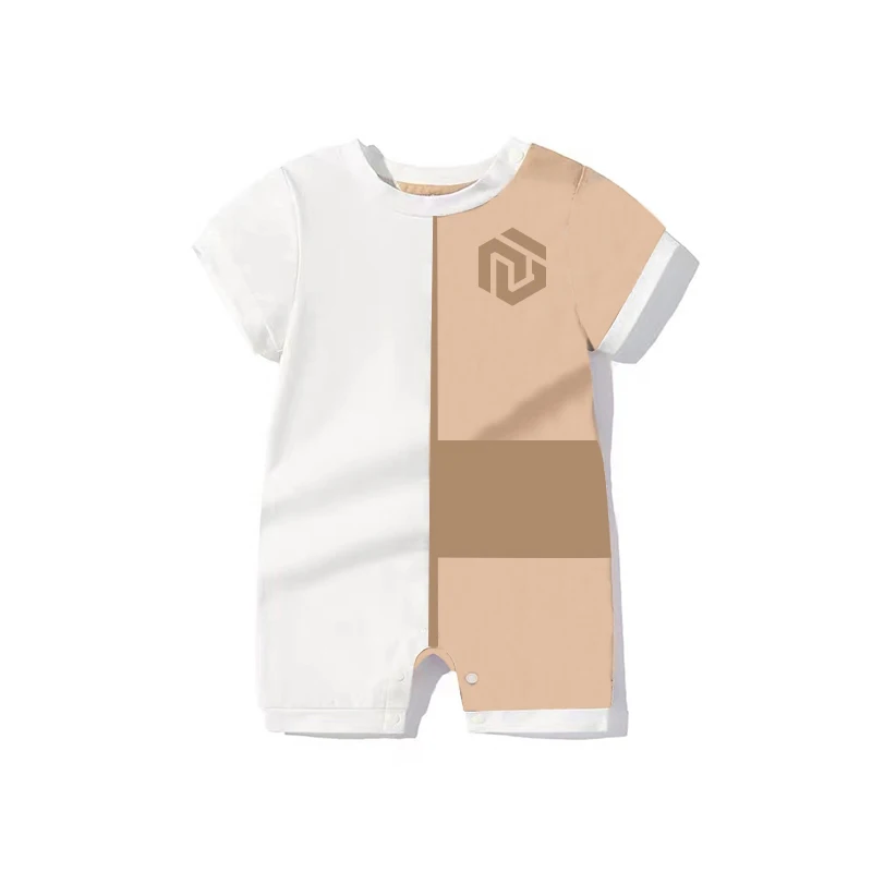 NIGO Baby Checked Cotton Short Sleeve Bodysuit Casual Onesies #nigo34758