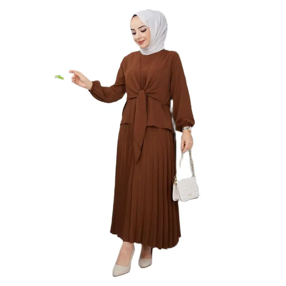 Soley Hijab Suit Trend Moda  abayas muslim sets modest clothing turkey dresses for women hijab dress muslim tops islamic clothin