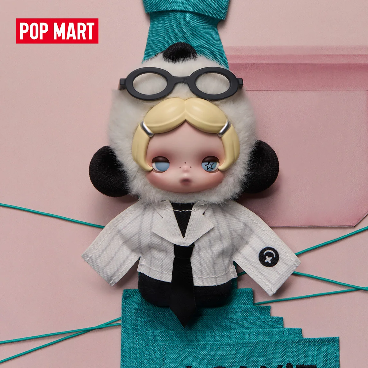 Фото 【EU】POP MART θ SKULLPANDA Off Mode Series Плюшевая кукла-подвеска 1 шт./12 шт. SP POPMART Mystery Box Милый подарок №2