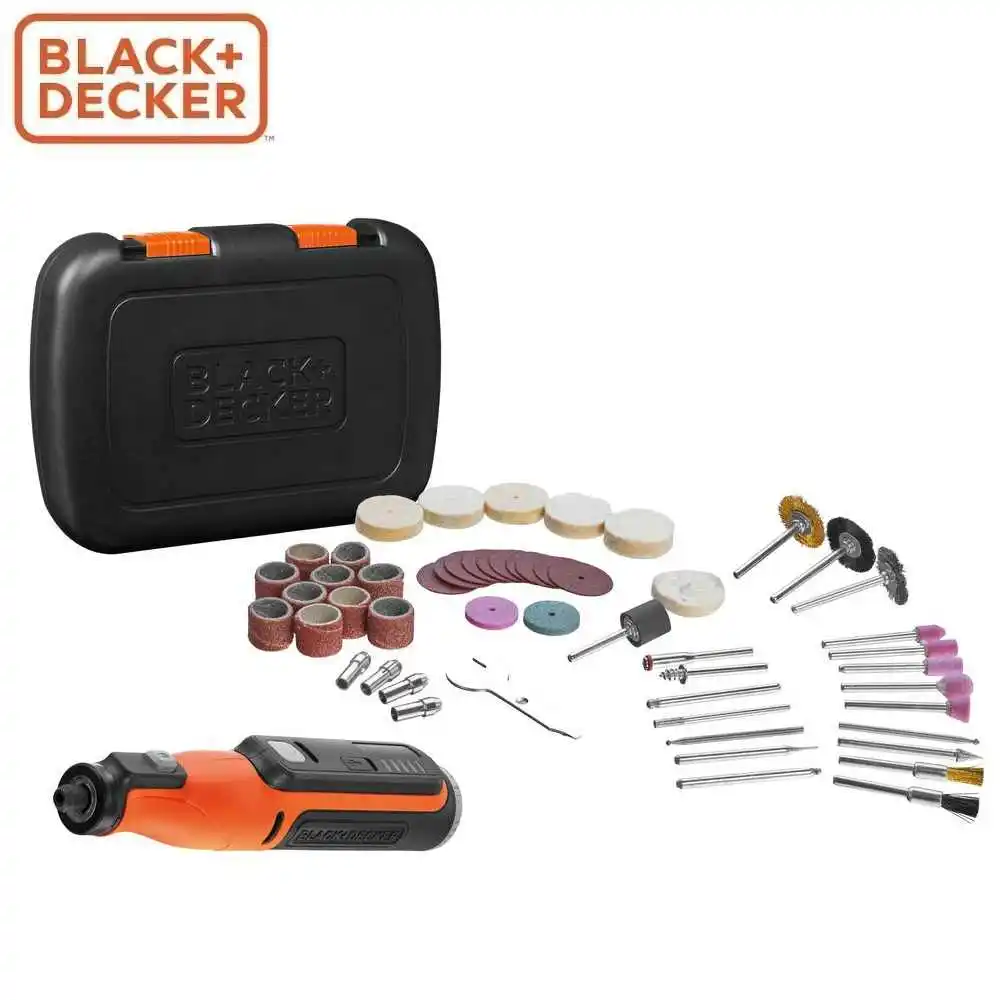 Гравер аккумуляторный BLACK+DECKER BCRT8IK-XJ в кейсе |