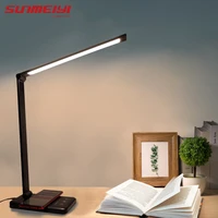 led desk lamps usb eye protection table lamp 5 dimable level touch night light for bedroom bedside reading lampara escritorio