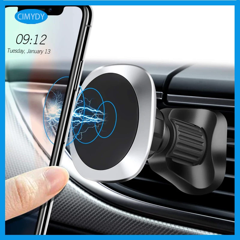 

Magnetic Car Phone Holder For Phones Universal Car Air Vent Holder For iPhone 12 Cell Mobile Phone Mount GPS For Samsung Xiaomi