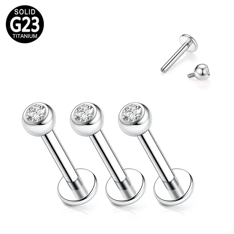 Kenbao 10 шт. ASTM F136 G23 титановая сталь оптовая продажа внутренняя резьба ювелирные