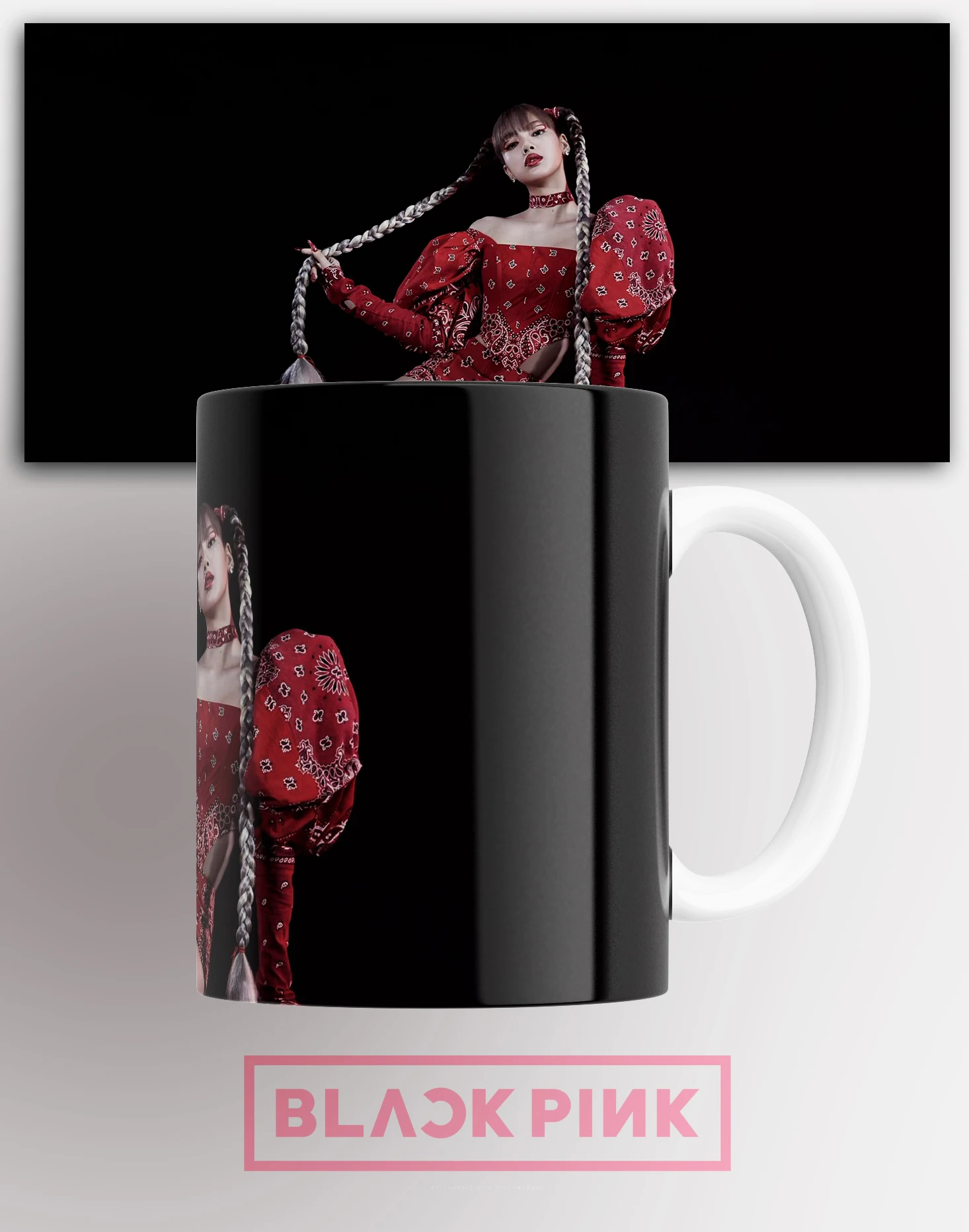 Кружка Блэкпинк К-ПОП Black Pink K-POP Лиса музыка , на подарок с принтом , КР167920