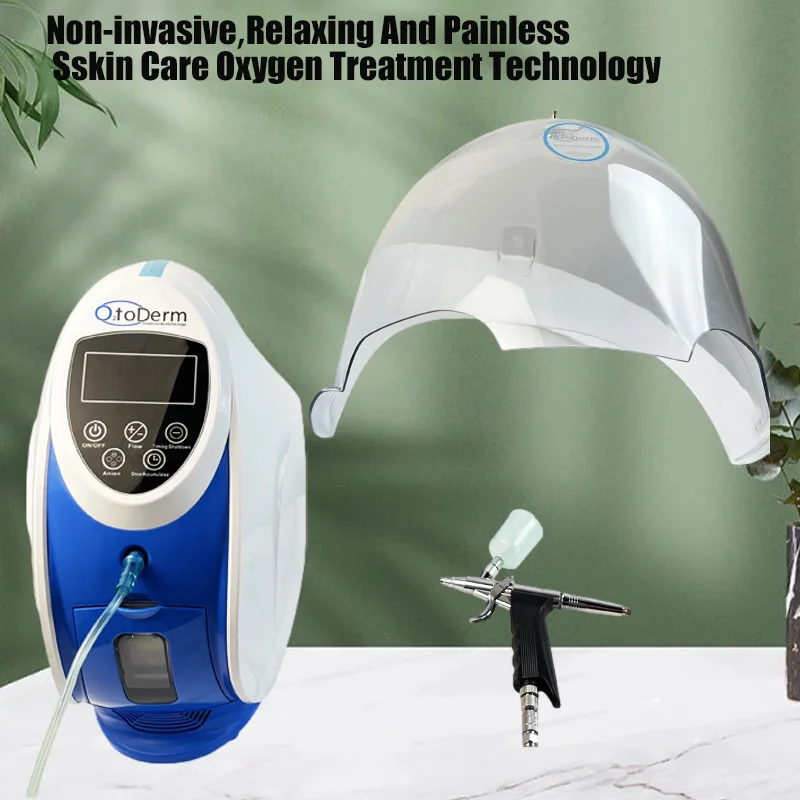 New Product Pure Oxyge Facial Big Dome Mask Spray Gun and High Oxygen Therapy Machine enlarge
