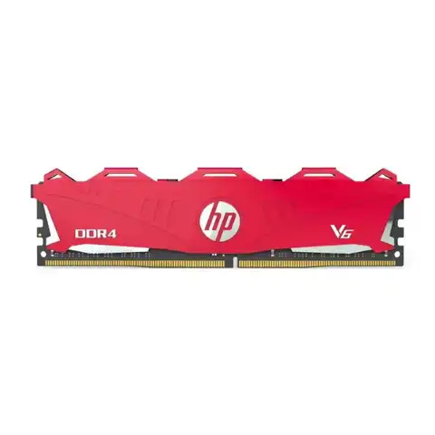 Модуль памяти DDR 4 DIMM 8Gb PC21300, 2666Mhz, 18-18-18-43, HP V6 7EH61AA#ABB с радиатором, красный