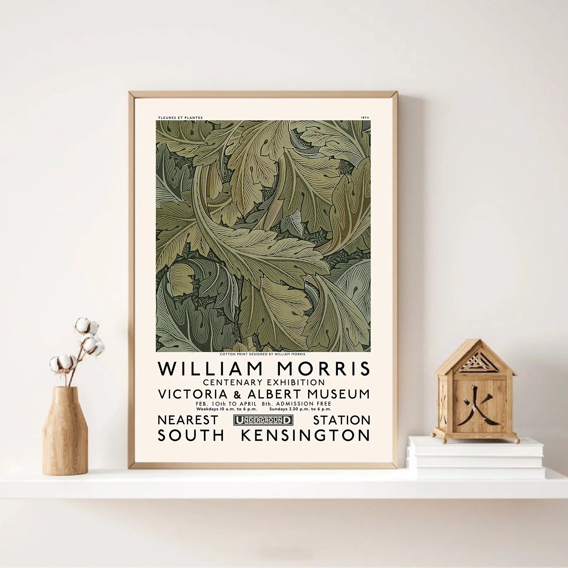 

William Morris Poster Green Leaves Art Print Vintage Ferns Canvas Painting Nordic Gallery Wall Picture Abstract Room Home Decor