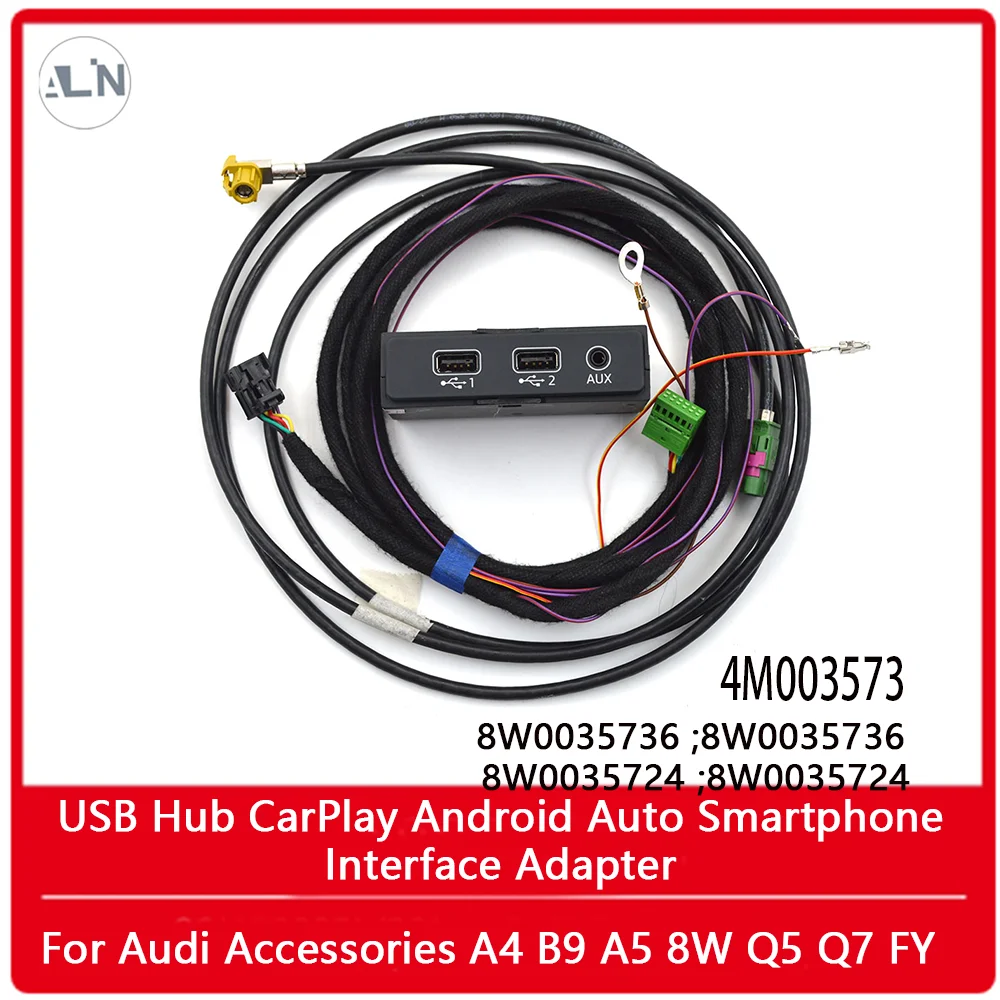 

FOR Audi A4 A5 B9 8W Q5 Q7 FY CarPlay Android Auto USB Smartphone Interface 8W0 035736 4M0035736 8W0035736 8W0 035 724 8W0035724