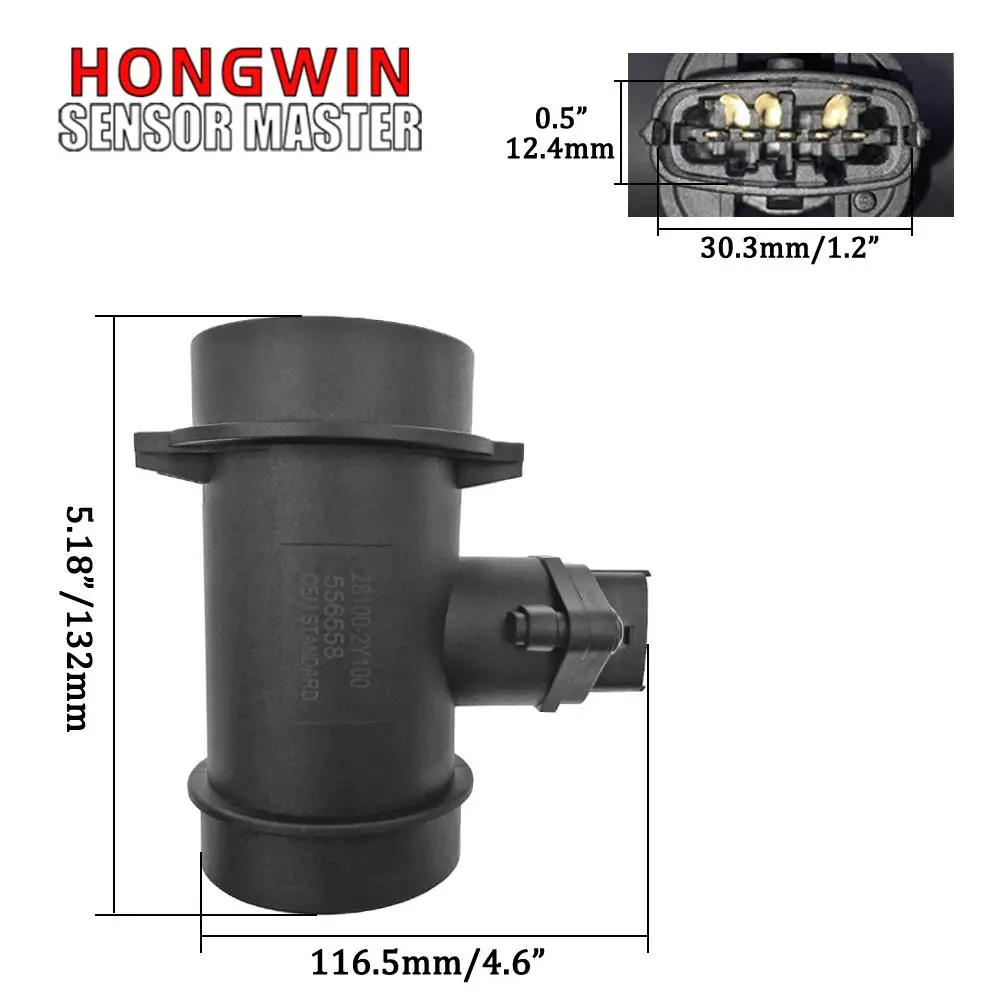 Датчик массового расхода воздуха MAF 28100-2Y100 281002Y100 28100 2Y100 для Hyundai Santa Fe Sonata Kia Optima