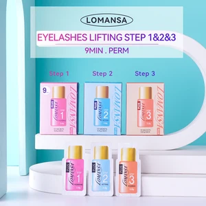 Imported 1Box Lomansa Eyelash-Lifting Kit Step 1 2 3 Permania Lash Perm Korea Original Best Eyelashes Strong 