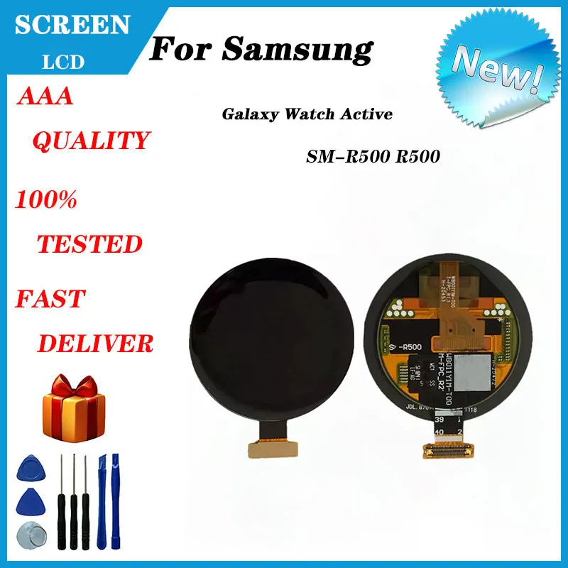 Для Samsung Watch Galaxy Watch Active SM-R500 R500 40 мм OLED ЖК-дисплей сенсорный экран Запасные части без NFC