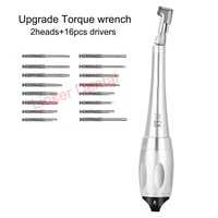 dental universal implant torque wrench with 16pcs drivers wrench dentistry latch head handpiece 5 to 35 n cm
