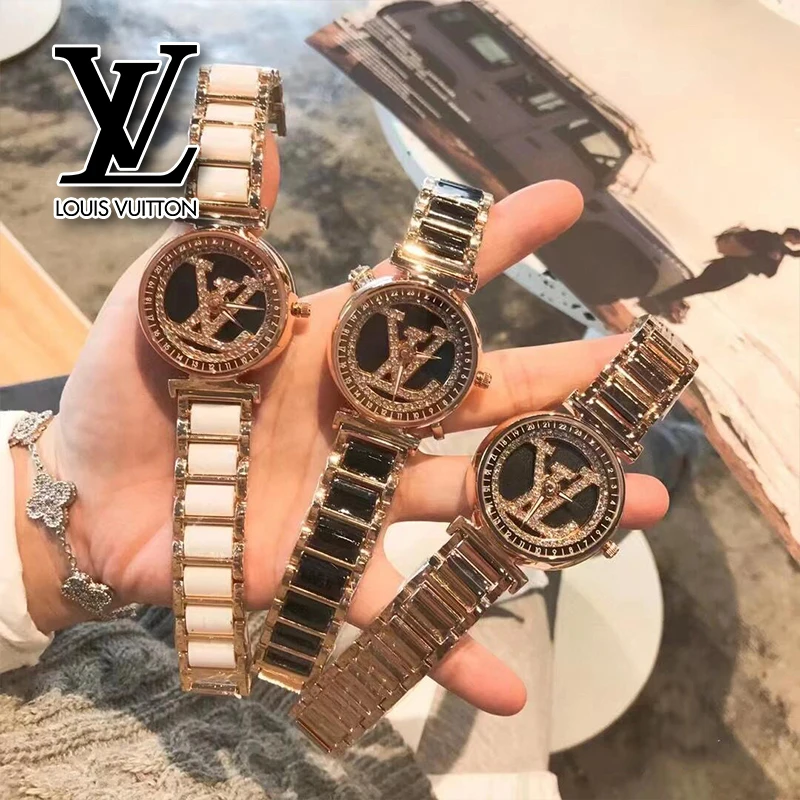 Часы в стиле Louis Vuitton осень и зима 2024 новые модные роскошные кварцевые часы со