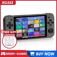 anbernic rg552 retro handheld game console dual os android linux 5 36 inch ips touch screen video game console emulator game psp
