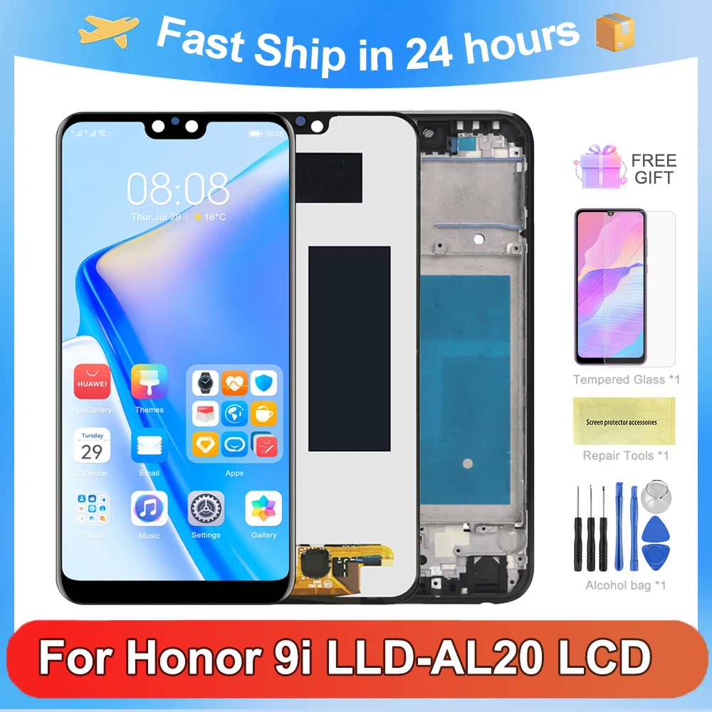 Оригинальный ЖК-дисплей 5,84 дюйма для Honor 9i, LCD дисплей, детали для Honor 9i, Задняя деталь для замены
