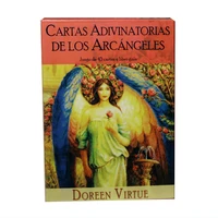 spanish edition divinatory cards of the archangels set of 45 cards and pdf guide book board games in tarot doreen virtue