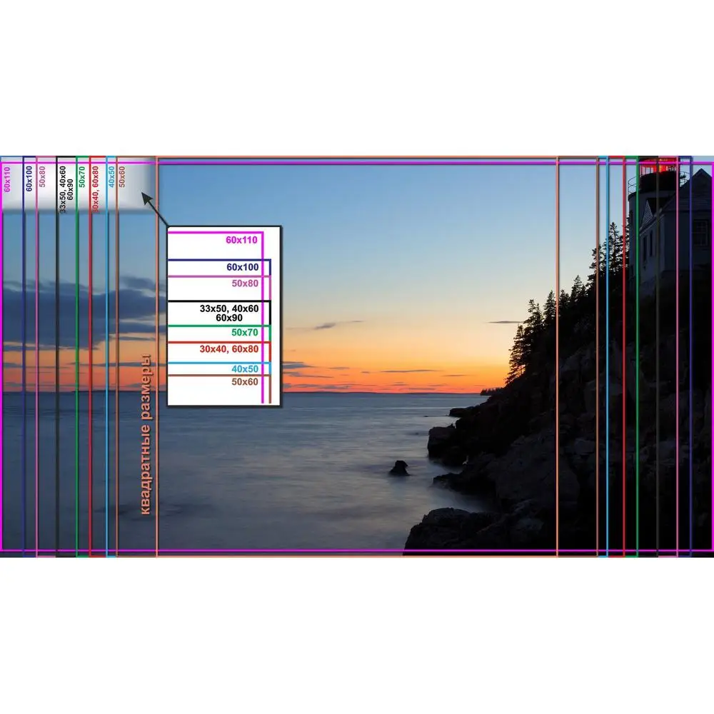 LinxOne картина &quotМаяк Басс Харбор Хед&quot на холсте / декор для дома интерьер подарок