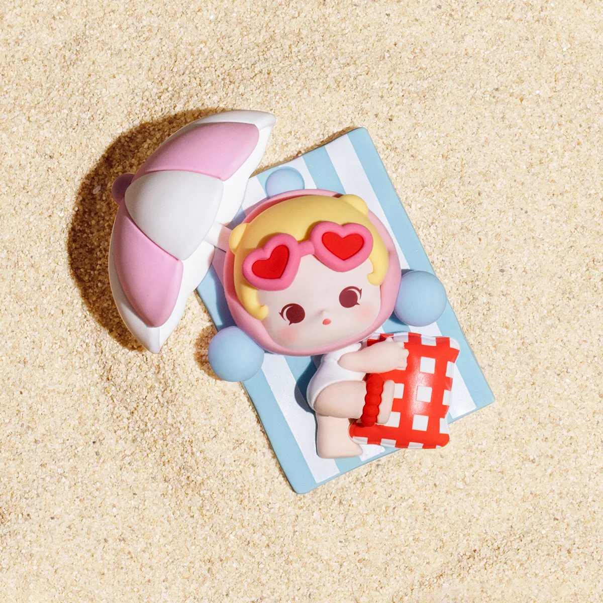 Фото 【EU】POP MART POP BEAN Island Vacation Series Магнит на холодильник 1 шт./6 шт. Фигурка из серии Blind Box №5