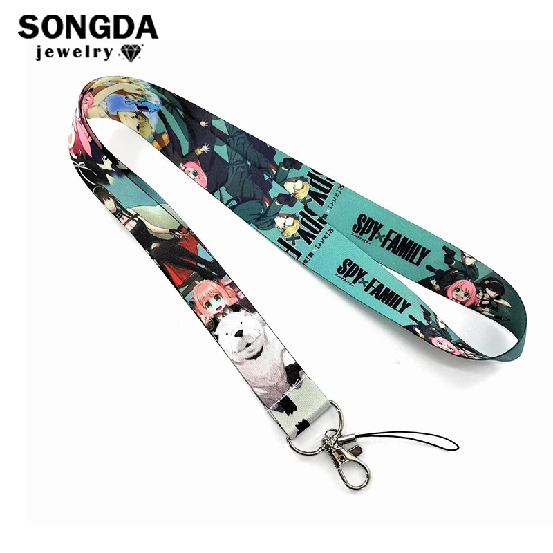 

Anime SPY×FAMILY Lanyards Keychain Figures Twilight Yor Forger Anya Forger Neck Strap Badges ID Card Pass Mobile Phone Hang Rope