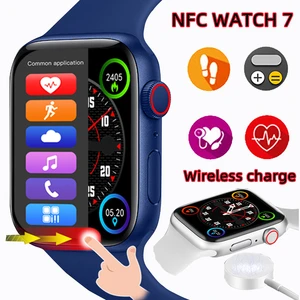 IWO Smart Watch Men Women Series 7 NFC Wireless Charge Smartwatch 2022 Bluetooth Call Fitness Tracke in Pakistan