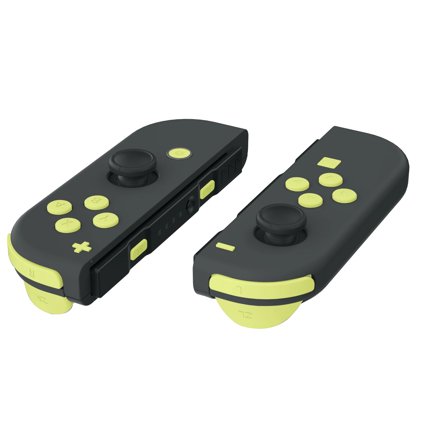 

eXtremeRate Lemon Yellow ABXY Direction SR SL L R ZR ZL Trigger 1x +/-/home/shoot Full Set Buttons for NS Switch & OLED JoyCon