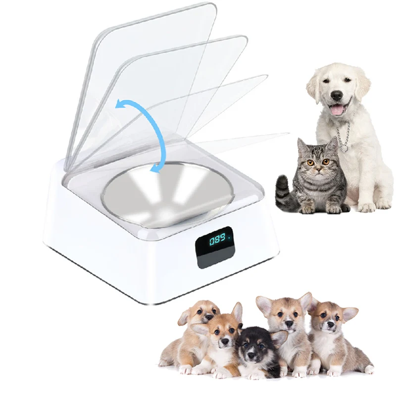 Automatic Dog Bowls Smart Pet Feeder Infrared Sensor Cat Food Container Open Cover Feeder Anti-mouse Moisture-proof Pet Supplies