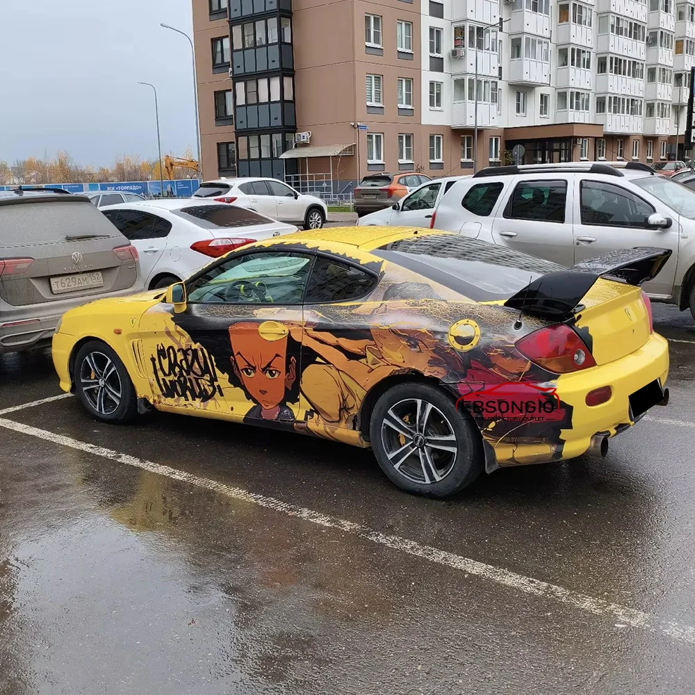 Фото Задний спойлер (антикрыло) для Hyundai Genesis Coupe 2005-2013, черный/белый, на багажник №5