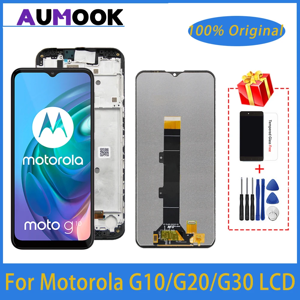 

6,5 "Оригинальный ЖК-дисплей для Motorola Moto G10 XT2127-2 G20 XT2128-2 G30 XT2129-2 сенсорный экран дигитайзер в сборе для Moto G30