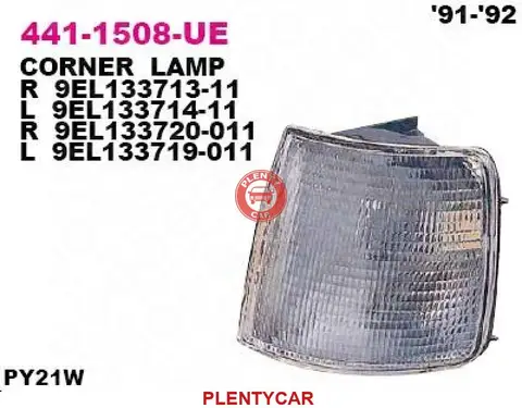 Указатель поворота r [белый] Depo 441-1508R-UE